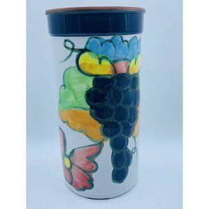 Celina Portugal Terra Cotta Handpainted Wine Chiller 9x5